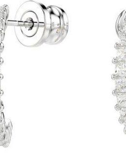 Swarovski Paar Creolen Schmuck Geschenk Hyperbola Ohrringe, mit Swarovski® Zirkonia (synth)