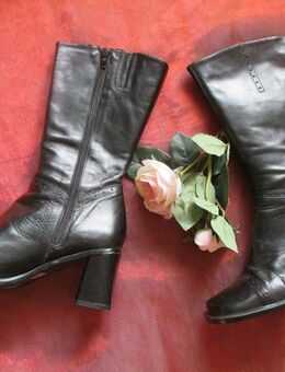 NEUw * Stylisch * Echt Leder * Budapester Style * Stiefeletten * Stiefel "Vera Gomma" Gr. 36/ 3 * schwarz * Gothic * - Riedlingen