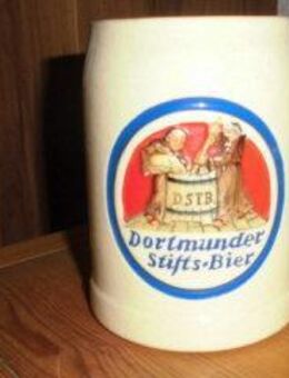 Dortmunder Stifts Brauerei Bierkrug Relief Farbig Steingut Dortmund Nordrhein Westfalen - Bottrop