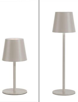 JUST LIGHT LED Tischleuchte EURIA, 2er Set, Dimmfunktion, Memory, nach Trennung vom Netz, LED fest integriert, Warmweiß, LED Akku Tischlampe