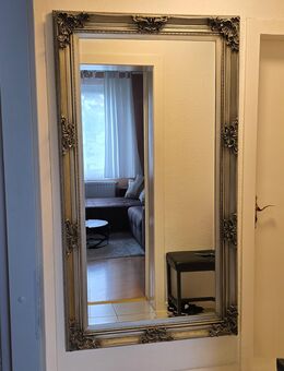 Barock Spiegel XXL 180 × 100 cm Silberrahmen Antik Vintage Wandspiegel groß Prunkspiegel - Schwelm