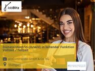 Diätassistent/in (m/w/d) in leitender Funktion Vollzeit / Teilzeit - Stuttgart