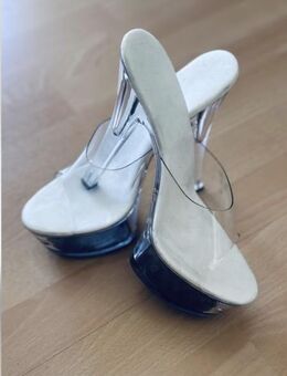 Durchsichtige Plateau Heels in Größe 38 - Witten