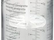 GEFU Dressing Shaker MIX, Glas, Kunststoff, Doppelskala (ml/oz), auslaufsicher, 350 ml