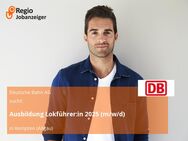 Ausbildung Lokführer:in 2025 (m/w/d) - Kempten (Allgäu)