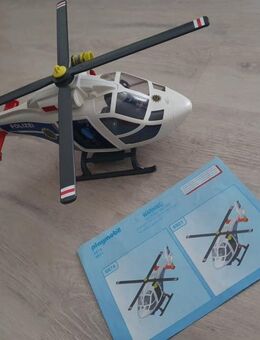 Playmobil 6874 - Polizei-Helikopter Hubschrauber Heli mit Figuren - Lenzkirch