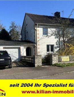 KILIAN IMMOBILIEN! EFH MIT 195 M² WFL. + 7 ZIMMERN AUF 998 M³ GRUND IN PLEINFELD! KELLER * 2 GARAGEN - Pleinfeld