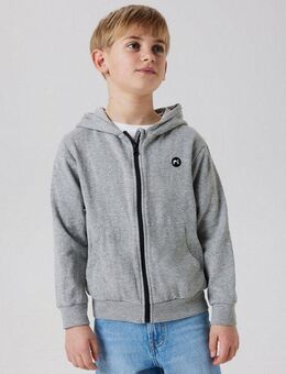 Name It Kapuzensweatjacke NKMVIMO LS SWEAT CARD BRU NOOS