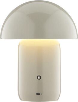 LeGer Home by Lena Gercke LED Tischleuchte Galilea, Dimmfunktion, LED fest integriert, Warmweiß, dimmbar, Ø 20 cm, Metall, Akku Tischlampe, Schalter mit Touchfunktion