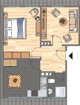 3-Zimmer-Wohnung im Dachgeschoss mit Badewanne - Wilhelmshaven - Nähe City !!! - Wilhelmshaven