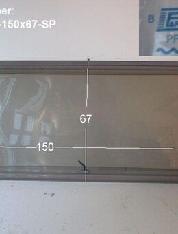 Hobby Wohnwagenfenster Parapress gebraucht ca 150 x 67 (z.B. ca BJ2000) SONDERPREIS PPGY-RX D2167 (mit Hobby-Schriftzug unten rechts) - Schotten Zentrum