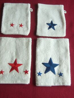 Handtuch - Set - Gästehandtuch - Set mit Sternen - Halbemond