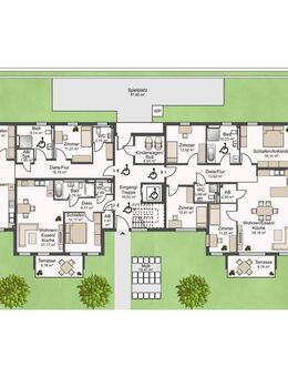2,5 Zimmerwohnung mit Süd-Terrasse Wohnung Nr. 2 mit Garten - Bad Wimpfen