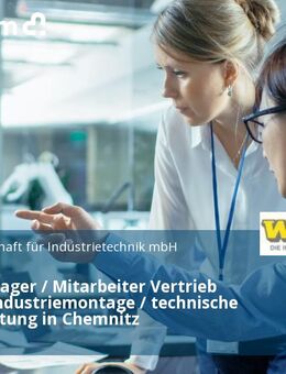 Sales Manager / Mitarbeiter Vertrieb (m/w/d) Industriemontage / technische Dienstleistung in Chemnitz - Chemnitz