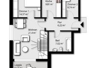 Gemütliche und helle 3 Zimmer-Neubauwohnung mit großer Loggia und 24 m² Ausbaureserve - Quickborn (Landkreis Pinneberg)