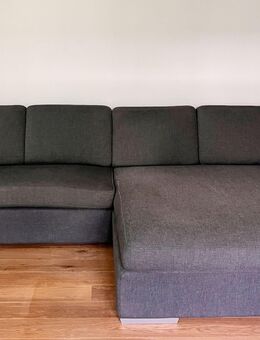 Moderner 2-3 Sitzer mit großer Ottomane, anthrazit, 324 x 179 cm - Hamburg