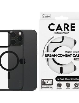 CARE by PanzerGlass Handyhülle Urban Combat Case mit MagSafe für Apple iPhone 16 Pro Max, Backcover, Schutzhülle, Handyschutzhülle, Case, Schutzcase, stoßfest