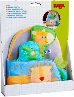 Haba Greifspielzeug Stoffbuch Wilde Tiere