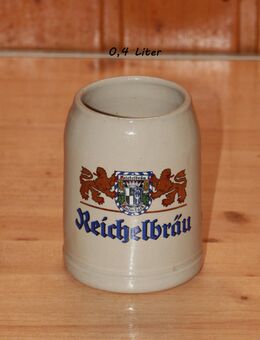 Reichelbräu Bierkrug 0,4 l Steinzeug Steingut Keramik neuwertig - Borken