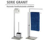 WENKO WC-Garnitur Granit, Edelstahl rostfrei