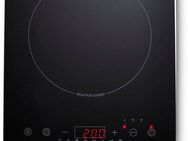 Medion® Einzel-Induktionskochplatte MD 18490, 2000 W Induktionsleistung, automatische Topferkennung, Timer, Temperaturbereich 60 - 240°, Sensor-Touch-Display, 8 Automatikprogr.