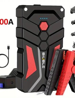 Auto Starthilfe Powerbank 5000A – Maximale Leistung für Notfälle! - Ingolstadt