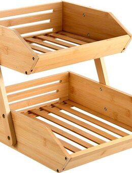 KESPER® Ablageregal Regal, 2 Stufen, Bambus, FSC, 1-tlg.
