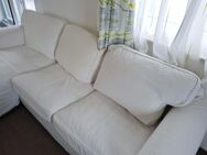 IKEA Ektorp Sofa (weiss) mit Recamiere und extra Bezug zu verkaufen - Taufkirchen (Vils)