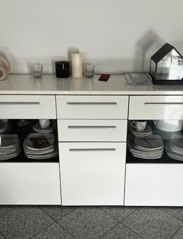 Sideboard Kommode in Hochglanz Weiß - Wassenberg