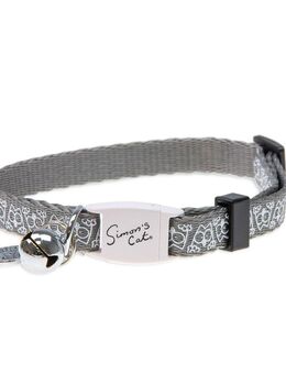 Simon's Cat Katzenhalsband - grau