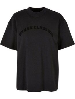 URBAN CLASSICS Langarmhemd Urban Classics Damen Ladies Oversized Flock Tee