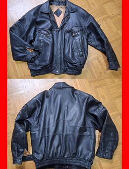 schwarze Herren Blouson-Lederjacke Gr. XL - Dassel