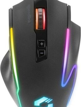 Speedlink DECUS NX RGB Gamer Maus mit Kabel und 6 Tasten Gaming-Maus (kabelgebunden, 12800dpi, Programmierbar, Dauerfeuer Taste, 1000Hz Pollingrate)