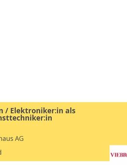 Elektriker:in / Elektroniker:in als Kundendiensttechniker:in - Harsefeld