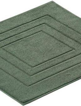 Vossen Badematte Feeling, Höhe 10 mm, beidseitig nutzbar, fußbodenheizungsgeeignet, Baumwolle, quadratisch, Badteppich, Uni-Farben, mit Bordüre, Hoch-Tief Effekt, reine Baumwolle