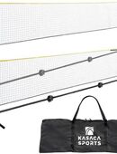 KASACA Multifunktionsnetz Höhenverstellbares Netz (Set, für Volleyball, Badminton, Pickleball, Beach Paddle & Tennis), Tragbares Netz mit Tragetasche – 518x155cm – Outdoor & Indoor Netz in 00000