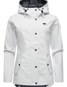 Ragwear Softshelljacke Margge Shell wasserdichte Damen Übergangsjacke mit großer Kapuze