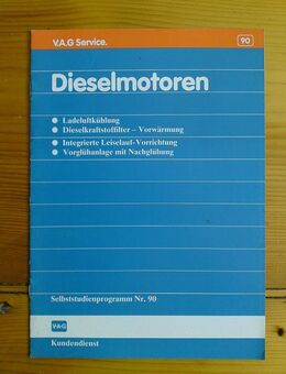 VW SSP 90 Dieselmotoren Selbststudienprogramm 1987 Motor D TD Volkswagen Audi - Landsberg (Lech)