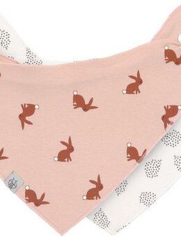 LÄSSIG Dreieckstuch Little Forest, Bandana, Hase, (Set, 2-St), für Babys, PETA-approved vegan