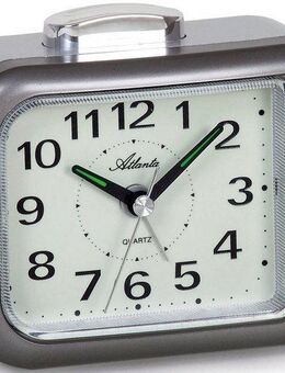 Atlanta Quarzwecker 1942/4 umschaltbar von Glockenton auf Beep, Leucht-Zifferblatt