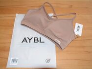 AYBL Essential V Neck Sports Bra Brown M Sport BH - Weißbach (Baden-Württemberg)