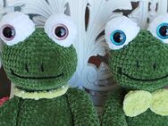 Frosch Pärchen❤Amigurumi Chenille Wolle Kuscheltier Plüschtier - Kerken
