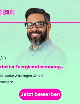 Mitarbeiter (m/w/d) Energiedatenmanagement - Waiblingen
