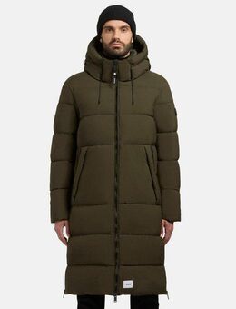 khujo Steppmantel Rigo Matt-YM Warmer Herren Puffermantel mit Rucksack-Trägern