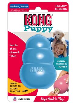 KONG Welpenspielzeug - M, blau