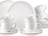 Ritzenhoff & Breker Kaffeeservice Geschirr-Set, Service Skagen (18-tlg), 6 Personen, Porzellan, im Scandic Style, 18 Teile, für 6 Personen