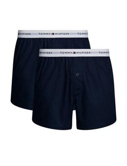 Tommy Hilfiger Underwear Webboxer 2P WOVEN BOXER (Packung, 2-St., 2er) mit Logobund