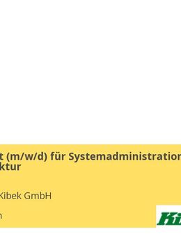 IT-Spezialist (m/w/d) für Systemadministration & Infrastruktur - Elmshorn