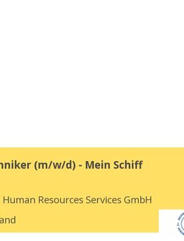 Bühnentechniker (w/m/d) - Mein Schiff - Berlin Mitte
