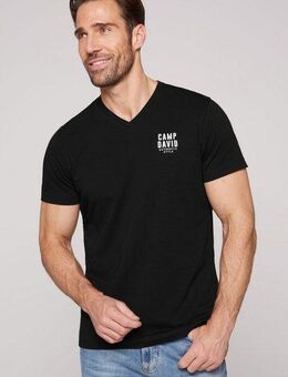 CAMP DAVID V-Shirt mit Elasthan-Anteil
